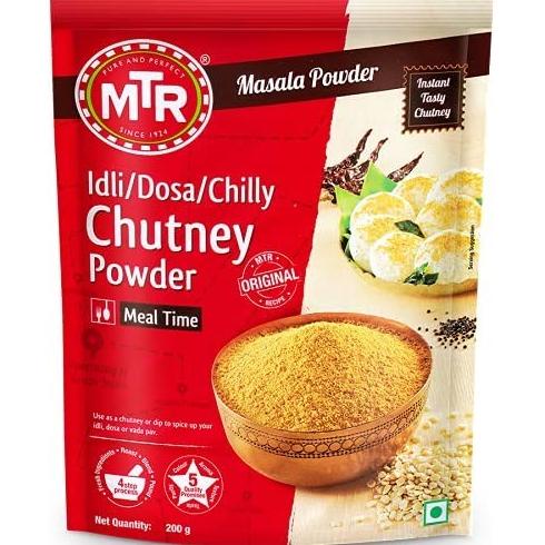 

^^^^^] Makanan India MTR Idli-Dosa-Chilli Chutney Powder 200 g/Instant Tasty