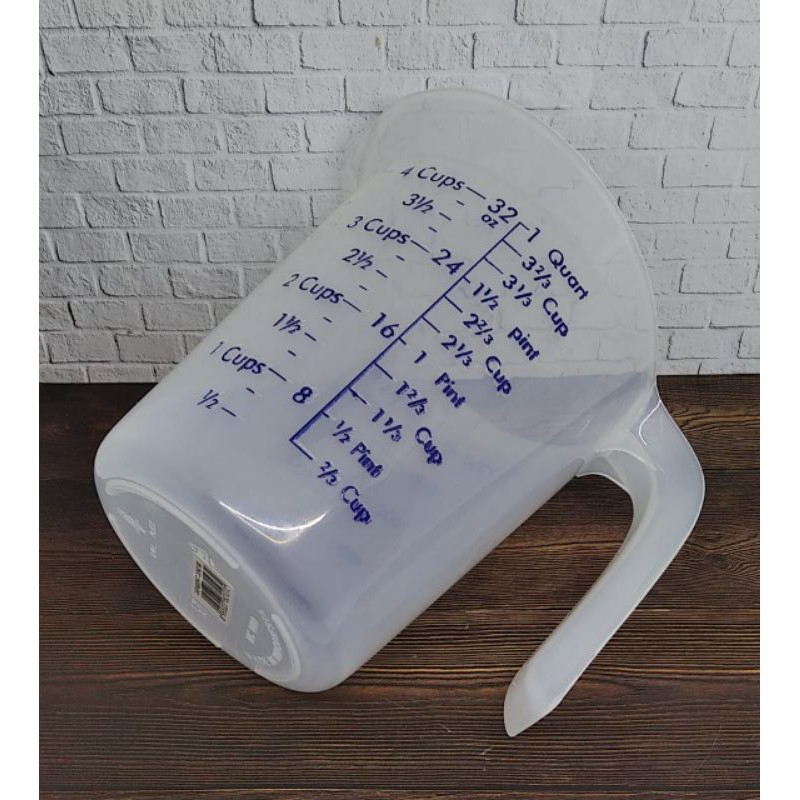 GELAS TAKAR 1 LITER TAKARAN AIR GELAS UKUR PLASTIK