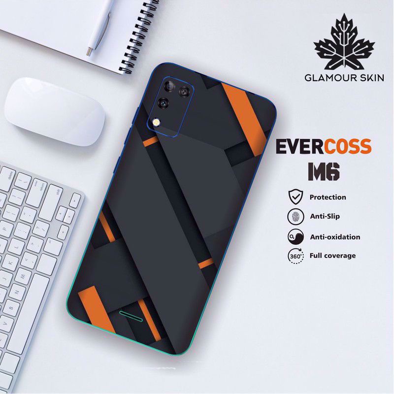 *(Dapat2PCS)* EVERCOSS M6 Garskin Case/Stiker Protector Motif ABSTRACK
