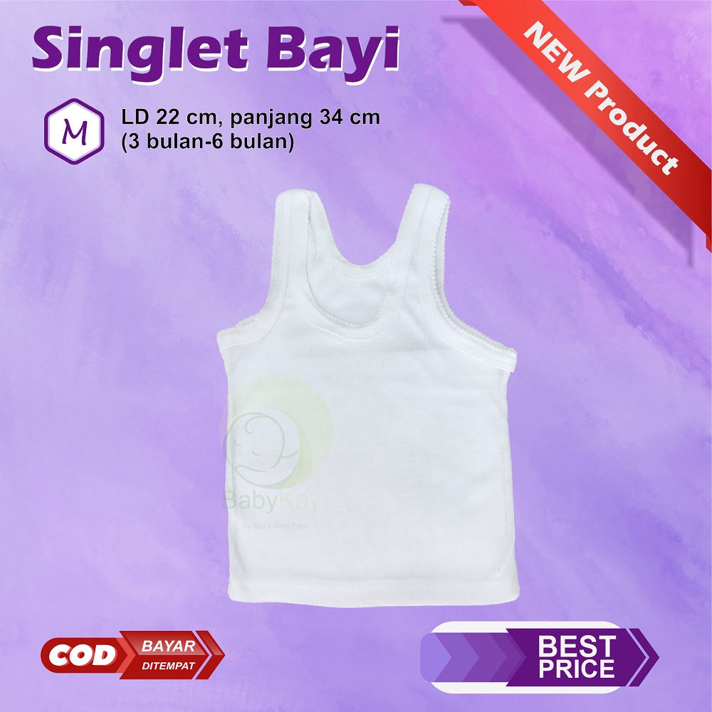 per 6pcs kaos singlet bayi kaos dalam anak bayi murah