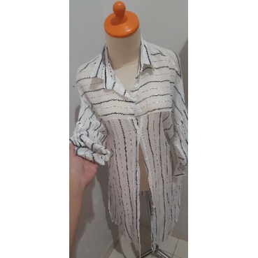 preloved kemeja organza halus