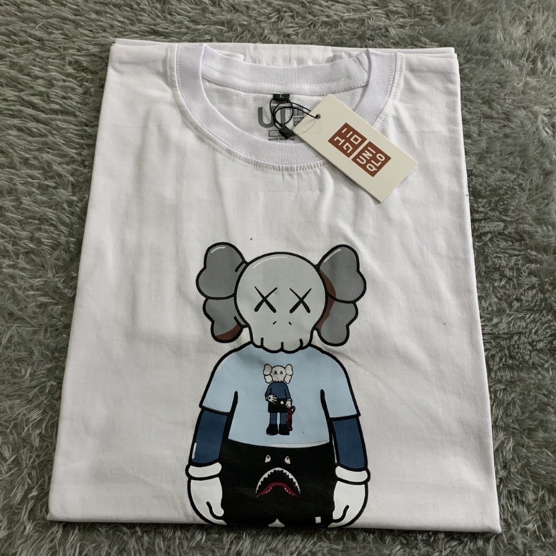 Kaos Tshirt Uniqlo Kaws Shark Pants Fulltag &amp; Lebel