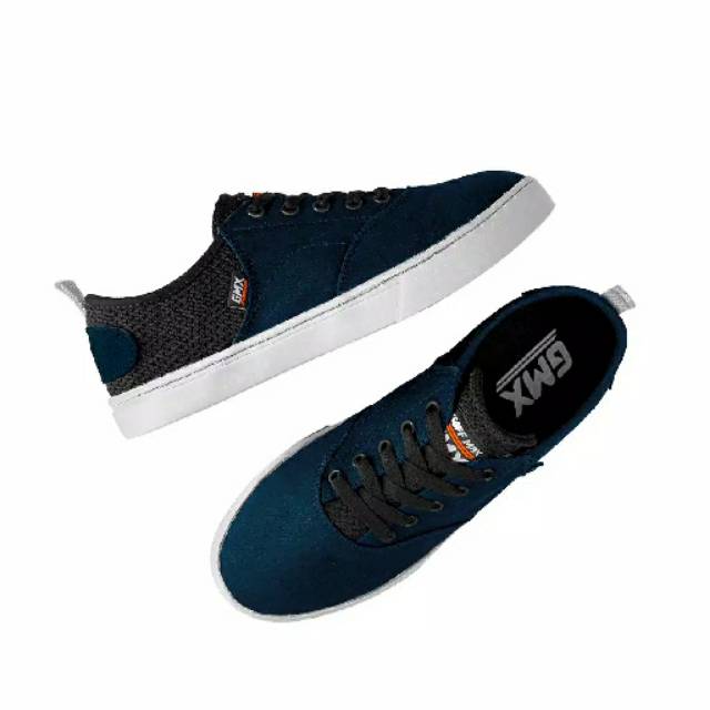 Sepatu Original GMX Blue White Kanvas Authentic