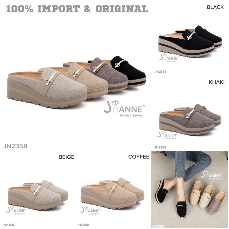 RESTOCK! [ORIGINAL] JOANNE Wedges Shoes Sepatu Wanita #JN2358