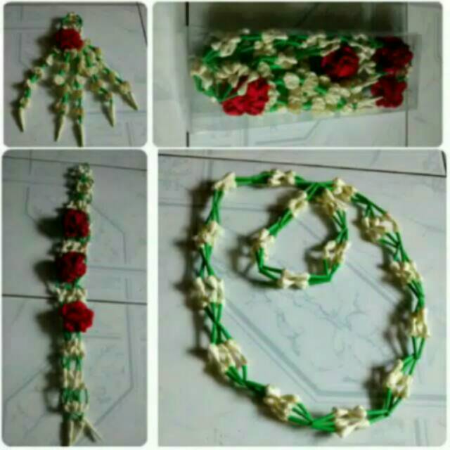 Hiasan bunga melati paes ageng anak/melati palsu