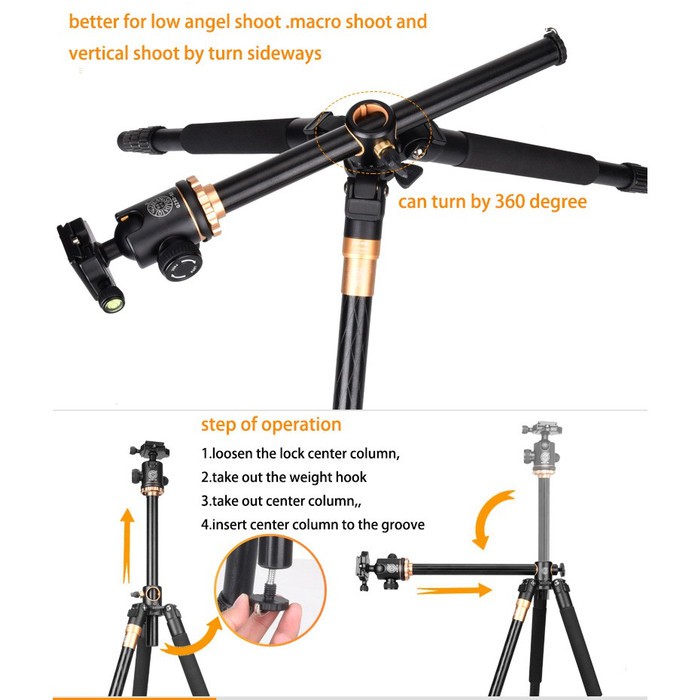 Beike Q-999H Tripod Professional QZSD