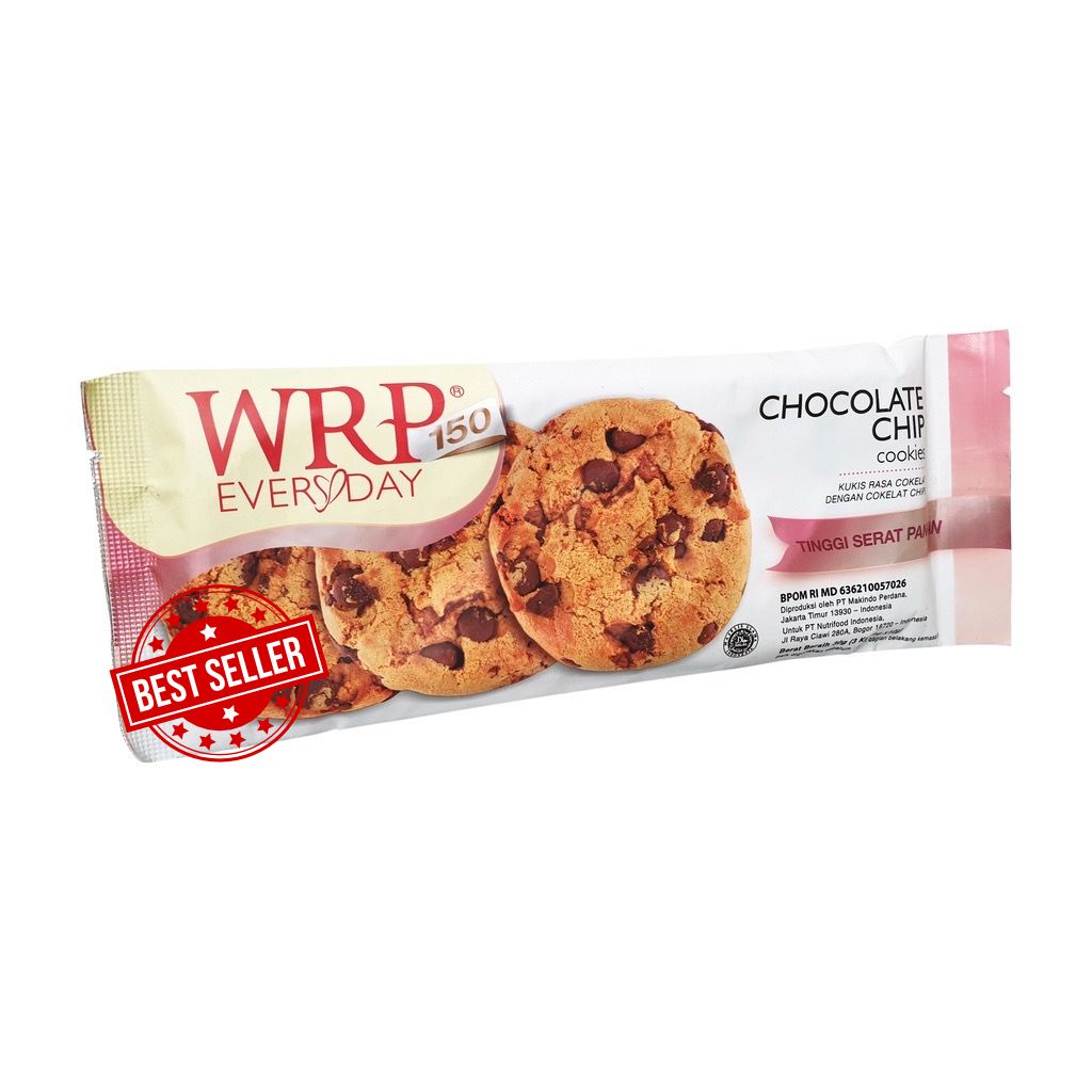 WRP COOKIES Chocolate Chip / Edam Keju Everyday 30g SACHET Cemilan Diet Sehat
