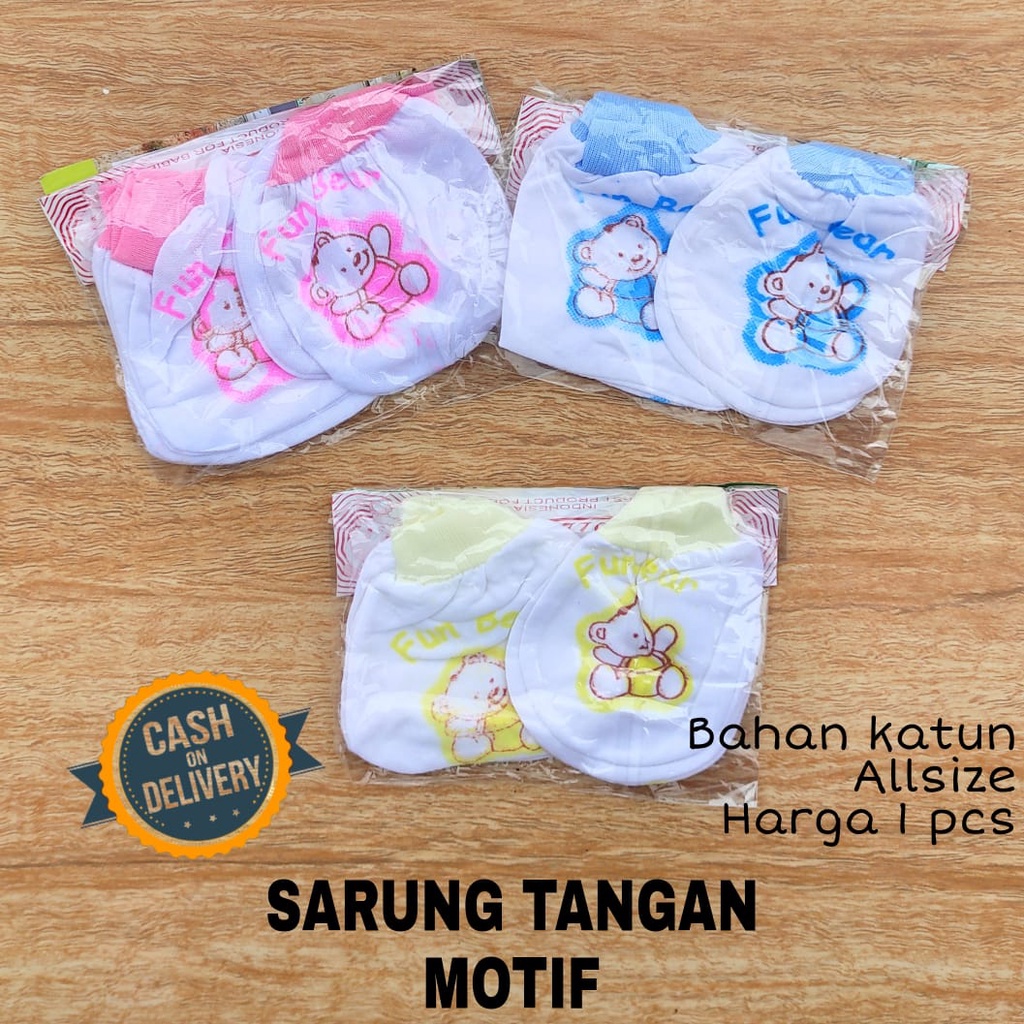 1/2 LUSIN (6 set) Sarung tangan dan kaos kaki bayi perlengkapan bayi lahir