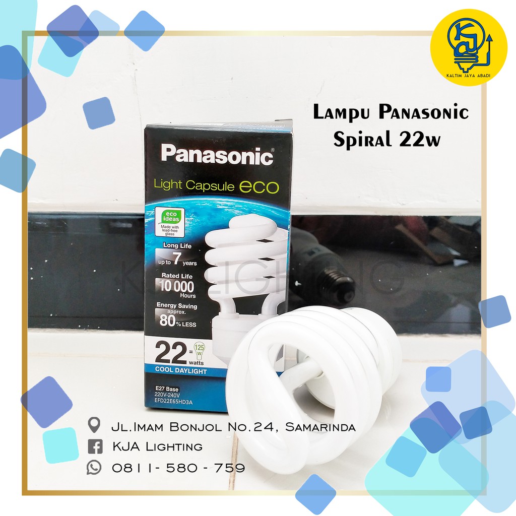 Lampu Panasonic Spiral ECO 22 watt