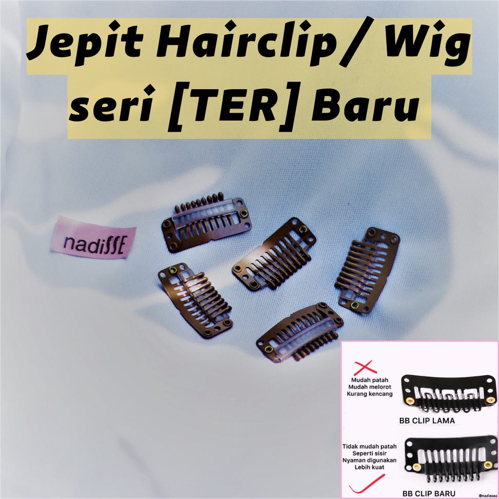 nadiSSE JEPIT HAIR CLIP/ JEPIT PENGAIT UNTUK RAMBUT WIG HAIRCLIP