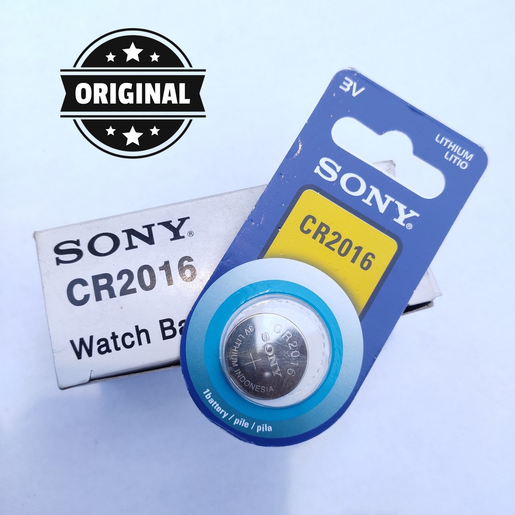 ORIGINAL BATTERY BATREI SONY CR 2016 SONY 2016 LITHIUM 3V