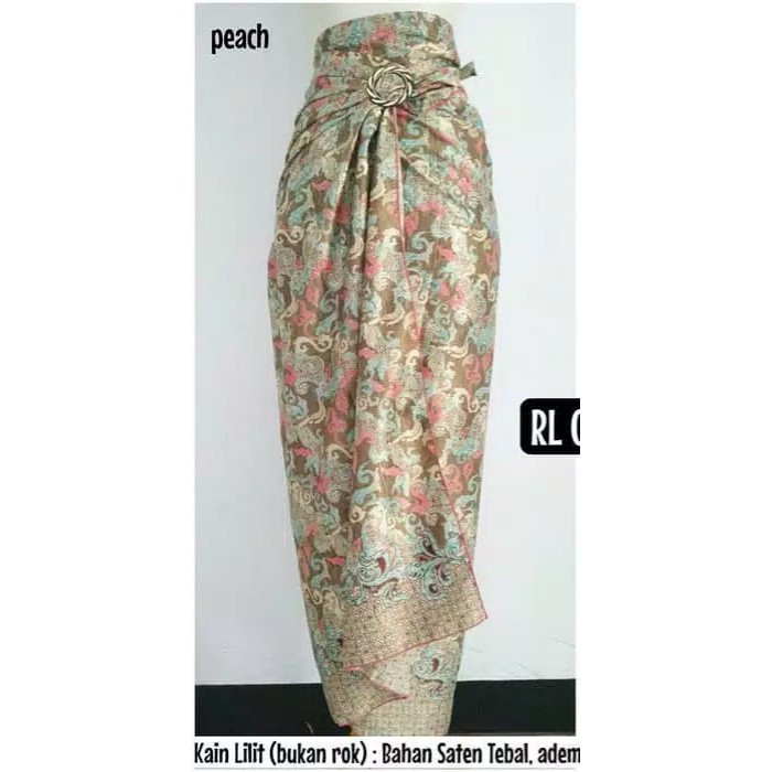 ROK LILIT BATIK / ROK LILIT / BAWAHAN KEBAYA / ROK KEBAYA / ROK WISUDA-RL 095-Peach
