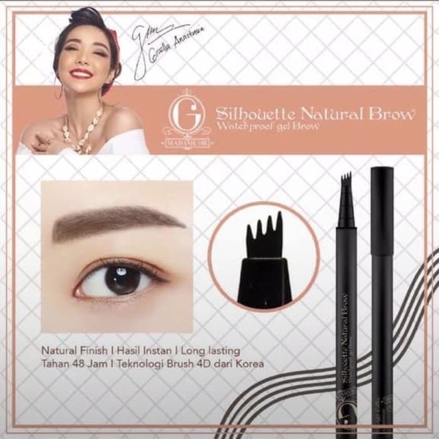 Silhouette natural brow by Madame Gie