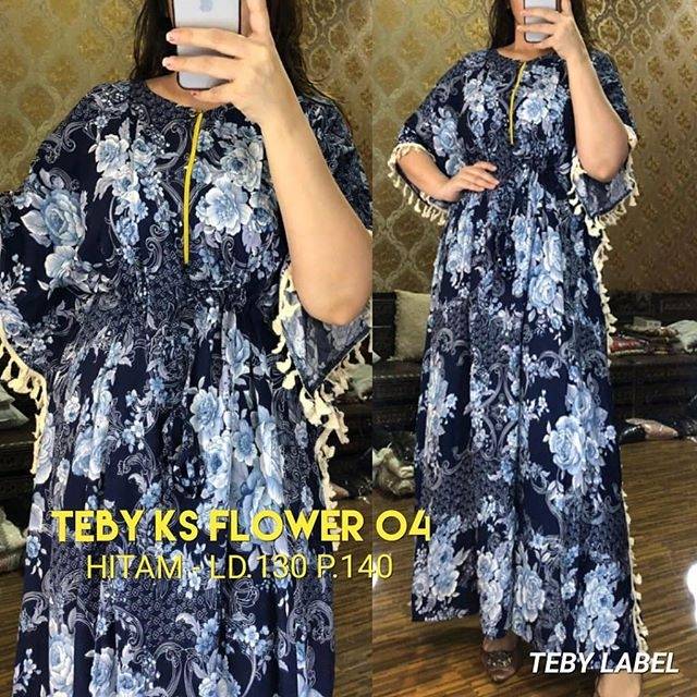 Daster arab teby ks flower 04 by teby ORIGINAL