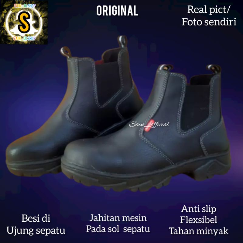 Sepatu Safety Boots Pria Sepatu Sefety Pria Ujung Besi