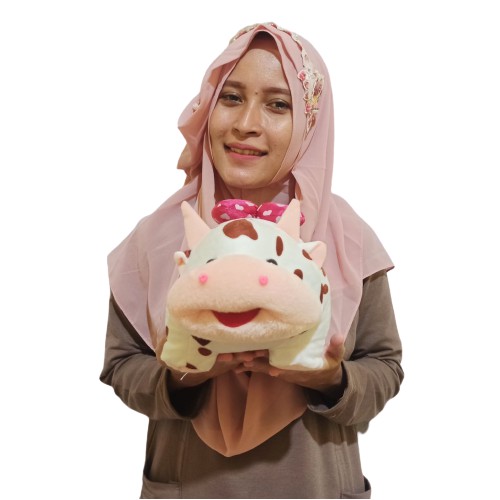 Boneka sapi motif S murah