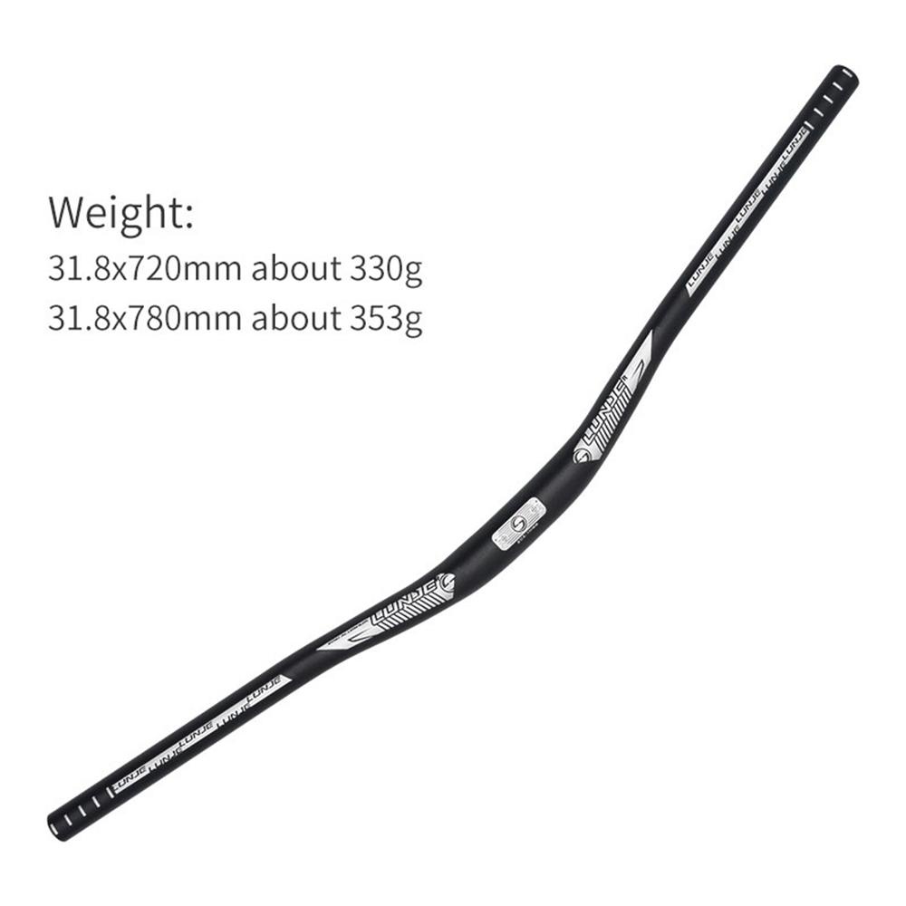 Agustina Stang Sepeda 31.8 * 720mm Tahan Lama Berkendara Bersepeda Aksesoris Sepeda Luar Ruangan Membungkuk Stang