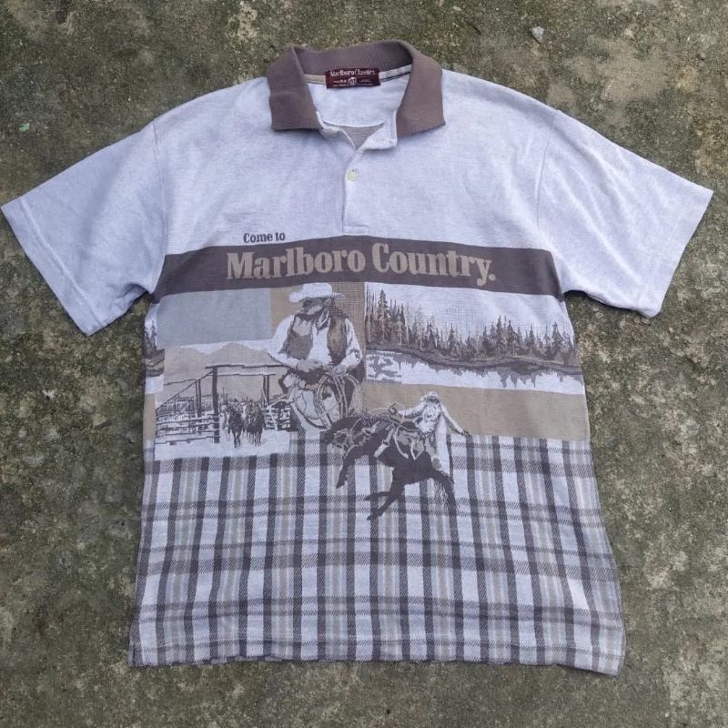 Vintage Polo T-shirt Marlboro Second