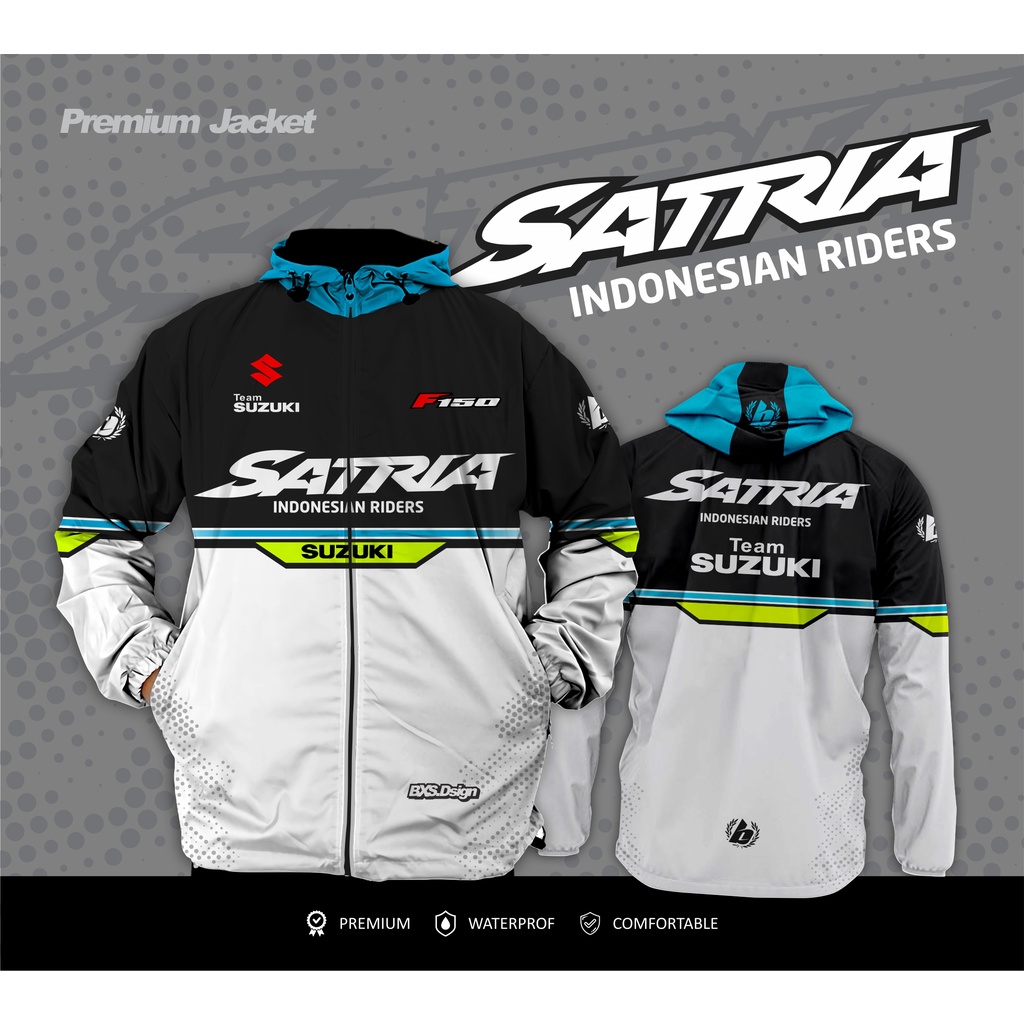 JAKET SUZUKI SATRIA FU PREMIUM WATERPROOF KHUSUS PECINTA SATRIAFU