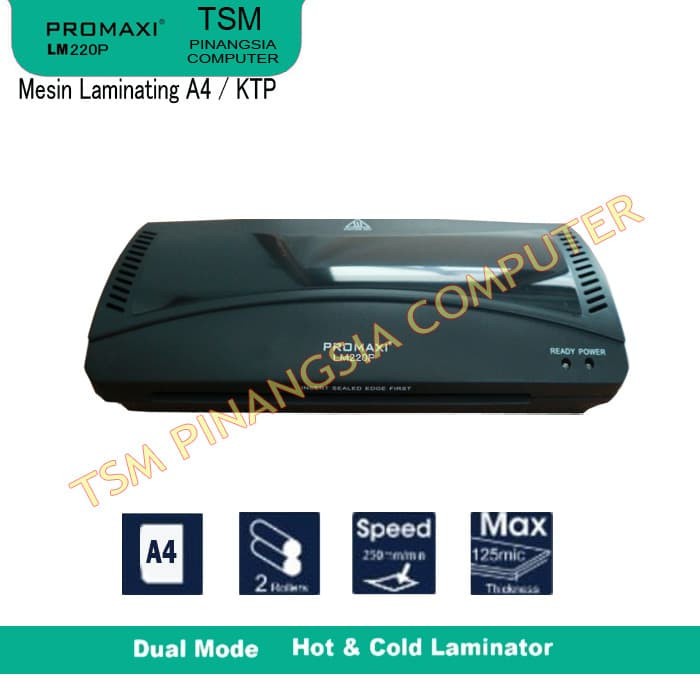 

Exclusive Promaxi Lm220 Mesin Laminating - Laminator - Laminasi Ukuran A4 / Ktp