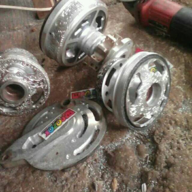 Tromol custom mentah + velg rossi ukir