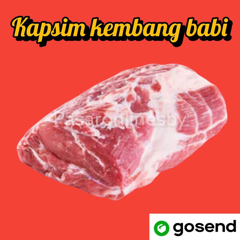 

PASAR GUBENG - Daging Babi kapsim kembang Segar