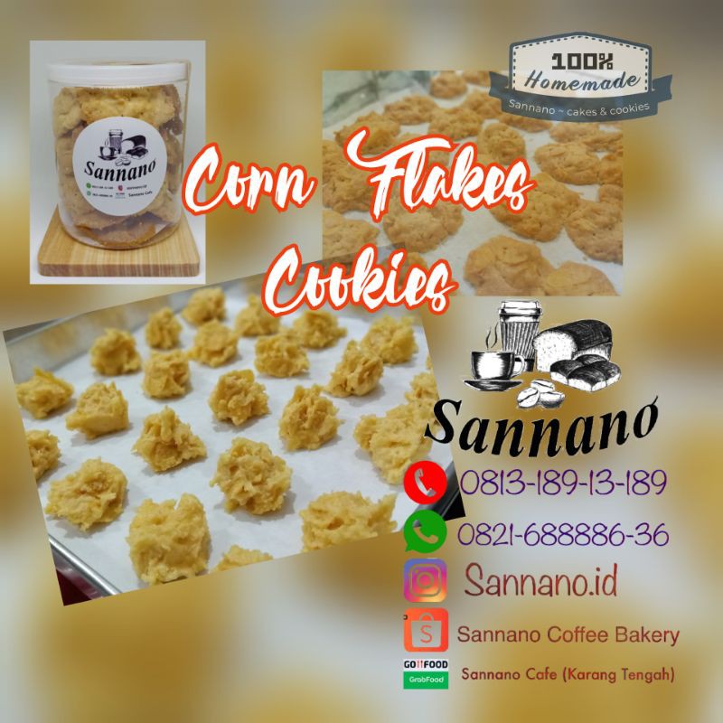 

Corn Flakes Cookies (kue kering/cookies/Cornflakes)