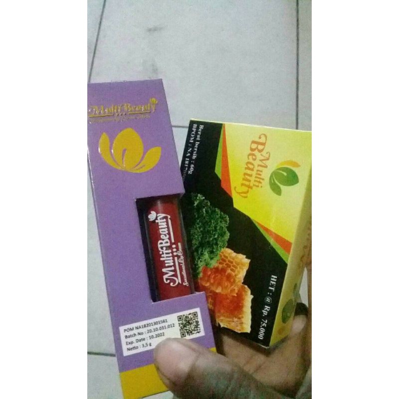 PROMO sabun multibeauty + lipcream mate multibeauty