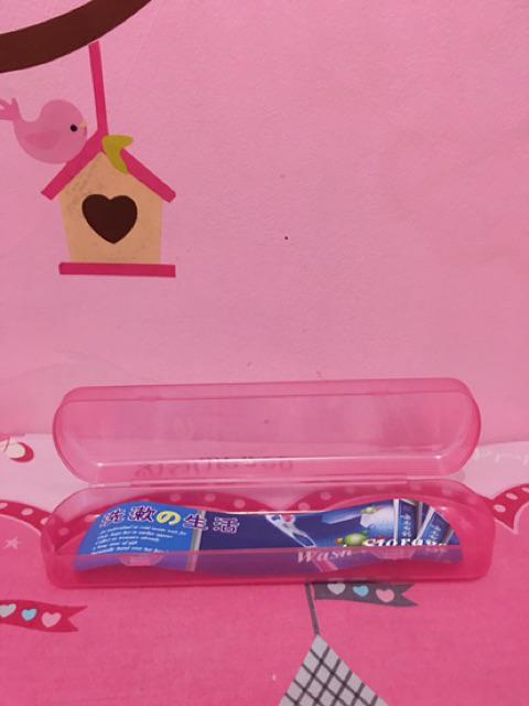 Kotak Tempat Sikat Gigi Dan Pasta / Odol Warna Warni Simple