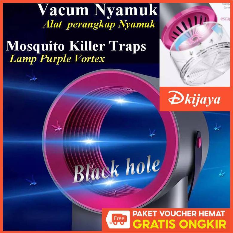 Vacum Nyamuk Black Hole  Led Purple Vortex Mosquito Trap Killer / Lampu Alat Perangkap Sedot Nyamuk