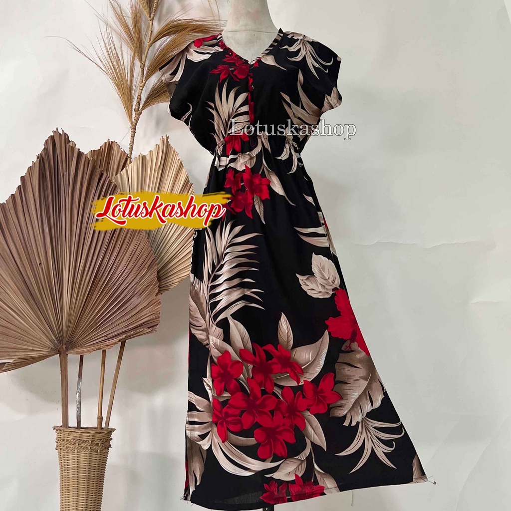 Dress Manohara Panjang Bali Vanesa-Jepun Merah