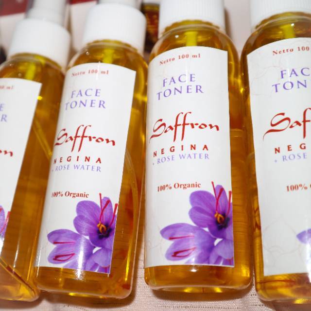 saffron rose water toner
