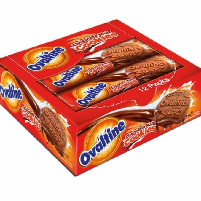 

PROMO Ovaltine Chocolate Malt Cookies 30 gram (Per Box Isi 12) MURAH