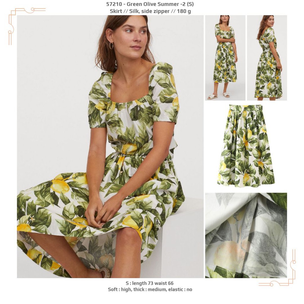 Skirt Rok Wanita Green Olive Summer