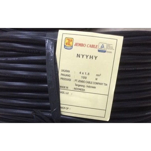 KABEL JEMBO NYYHY 4x1.5 4x15 4 x 15 4 x 1.5 JEMBO 100M 100 METER