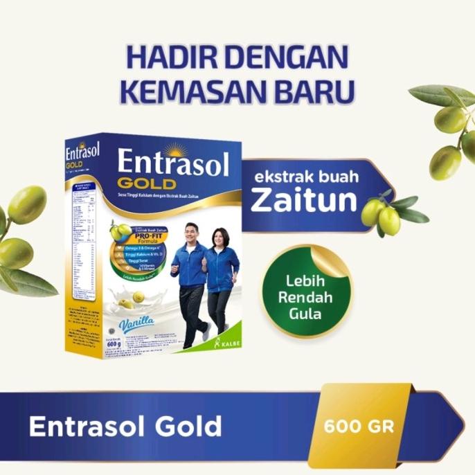 

[COD] Susu Entrasol Gold 600gr Cokelat/Vanila Susu Lansia 600 GRAM [COD]