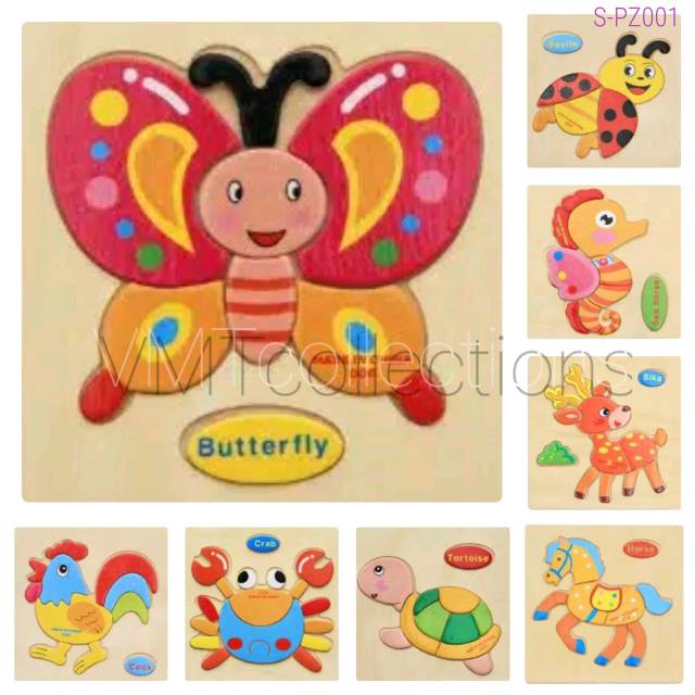 VMT - (PART 3) PUZZLE KAYU / JIGSAW PUZZLE / PUZZLE ANAK LUCU / PUZZLE BINATANG