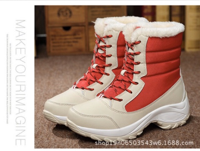 IMPORT Boots Ankle Waterproof Anti air salju Sepatu Boots Winter Import Bulu Parka Ankle