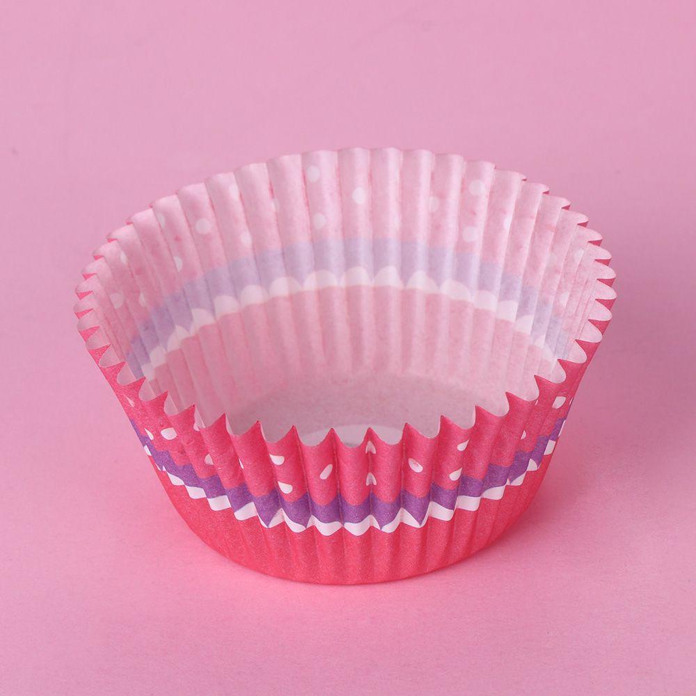 Solighter 100 Pcs Pembungkus Cupcake Bakeware Nampan Perlengkapan Pesta Liner Muffin Cases