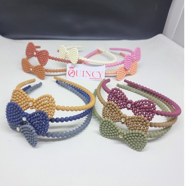 Bando Pita Bulat/Bando plastik / Bando anak / Bando/ Bando kekinian/ Bando dewasa /Bando Motif