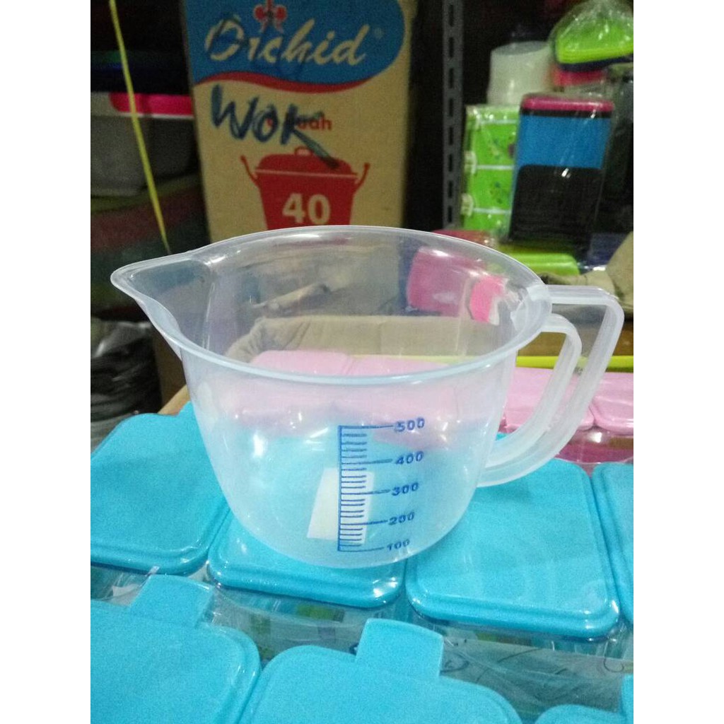 GELAS TAKAR / GELAS UKUR 1/2 LITER GREEN LEAF