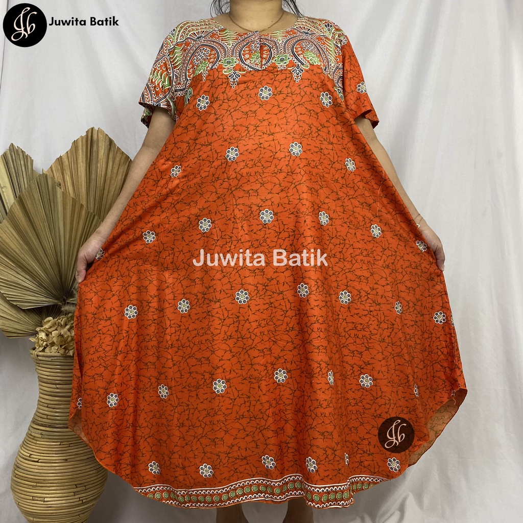 Juwita Batik - Daster Payung Jumbo LD 130 Model Nagita Busui Kancing Dada Kekinian