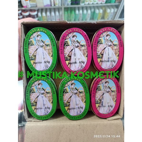 minyak rambut VYCARIS POMADE SOLID LAVENDER HIJAU FRAGRANCE vicaris 65 gr