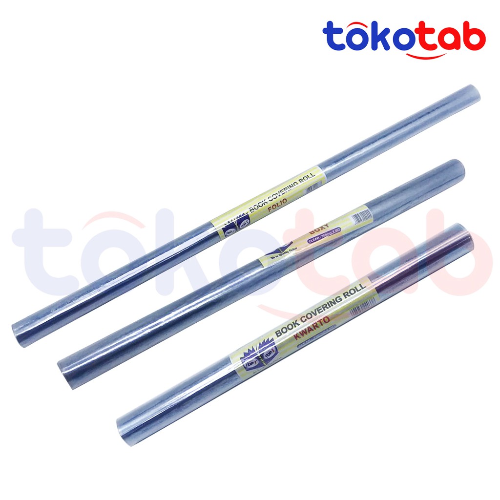 

SUPER POP 1 Sampul Buku Plastik Mika Roll Bening Kwarto/ Boxy/ F4