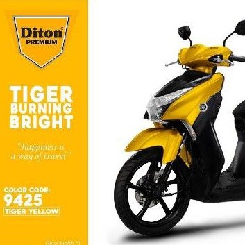Cat Pilok Diton Premium 9425 TIGER YELLOW KUNING  400ml . TAHAN BENSIN