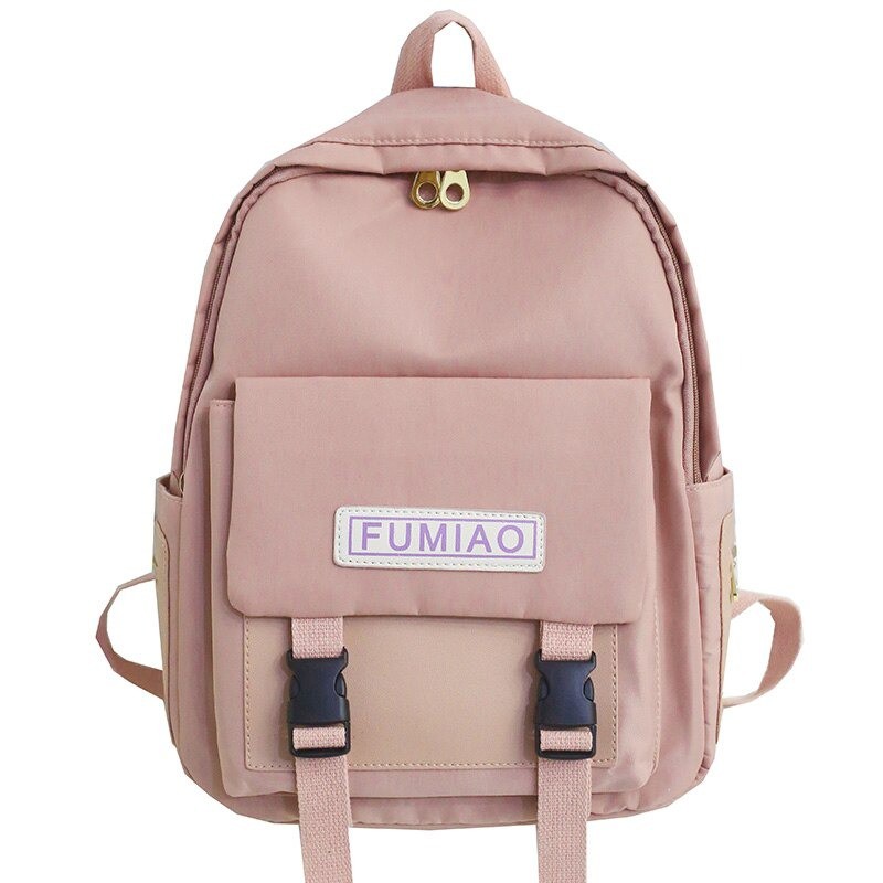KSO_BAG - Tas Ransel Backpack Wanita Murah Tas Ransel Sekolah Fumiao Korean Style Termurah-Pink