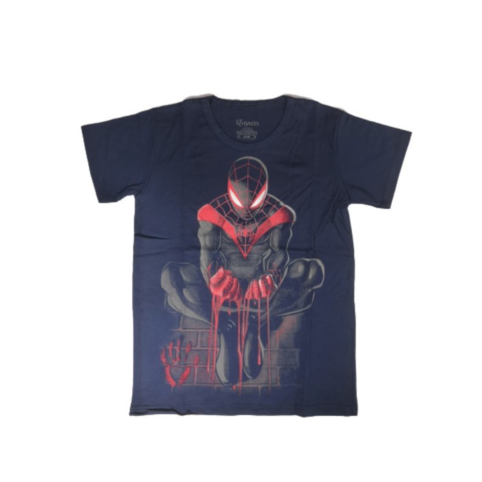 Kaos Anak Laki Laki Spiderman Miles Morales Jongkok Baju Atasan Tanggung Superhero Rhymes