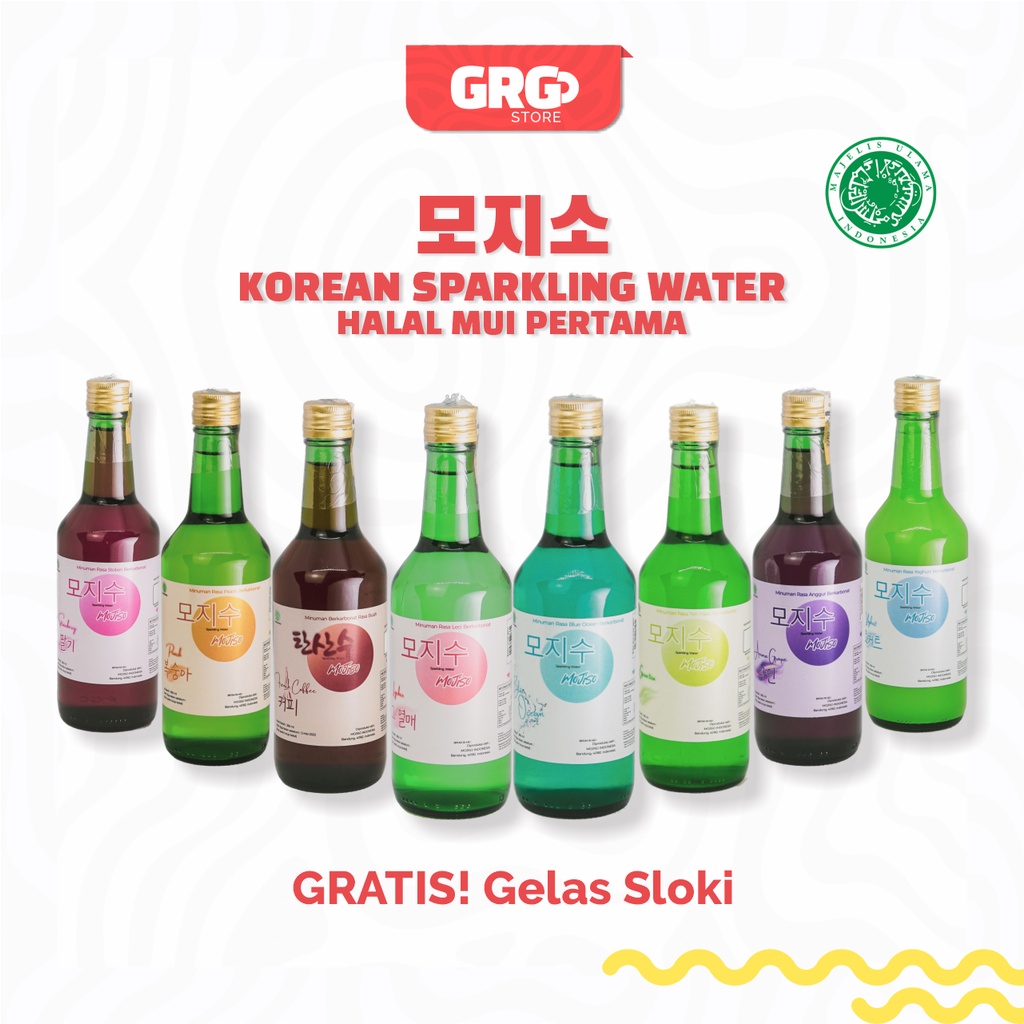 

MOJISO SOJU HALAL MUI ORIGINAL - PELOPOR KOREAN SPARKLING WATER