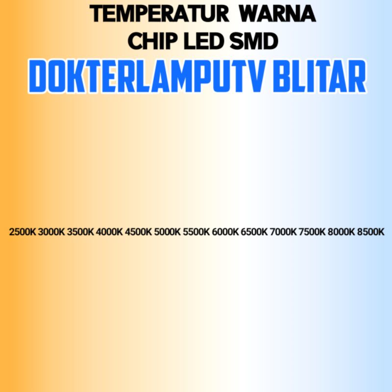 LED SMD CW+2835 9V 6V 1W 7500K CRYSTAL WHITE PALING PUTIH DOKTERLAMPUTV