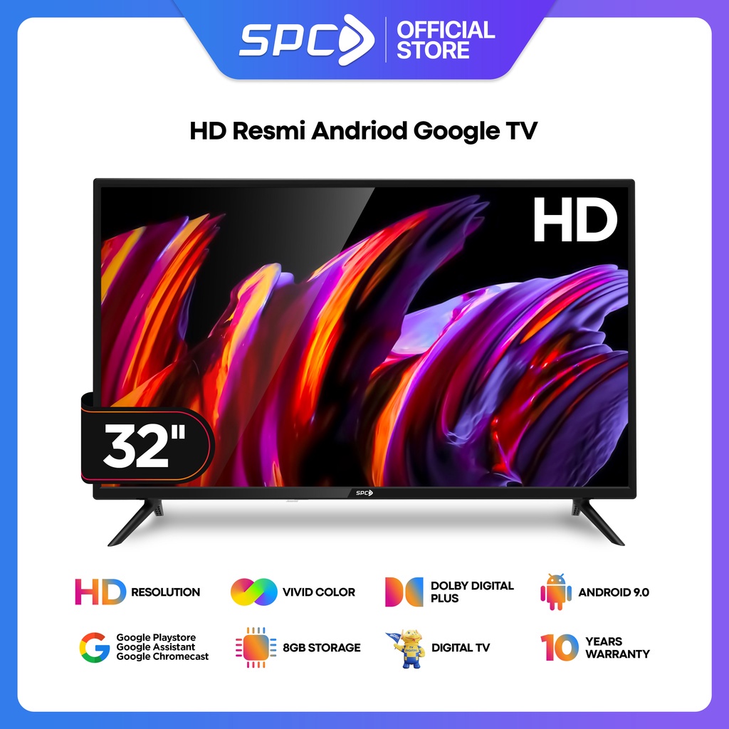 SPC ST-32 - Smart TV LED 32 inch HD Android 9.0